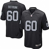 Nike Men & Women & Youth Raiders #60 Sistrunk Black Team Color Game Jersey,baseball caps,new era cap wholesale,wholesale hats